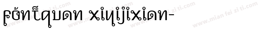 fontquan xiyijixian字体转换